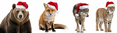 Funny Santa Claus & Santa Animals 31xPNG Funny Santa Claus & Santa Animals 31xPNG