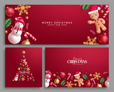 Merry Christmas Greeting Cards #1, 28xAI Merry Christmas Greeting Cards #1, 28xAI