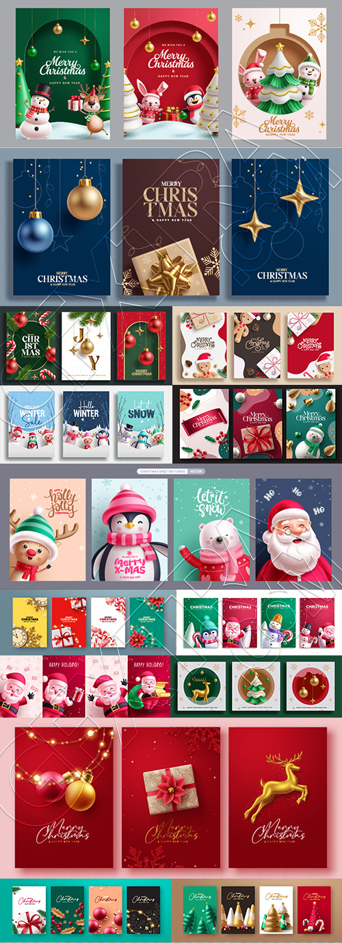 Merry Christmas Greeting Cards #1, 28xAI Merry Christmas Greeting Cards #1, 28xAI