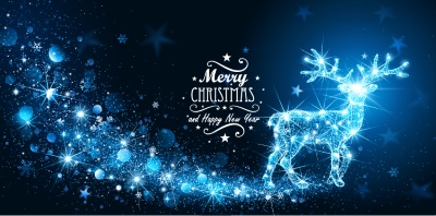 Merry Christmas Greeting Cards #4, Deers 30xAI