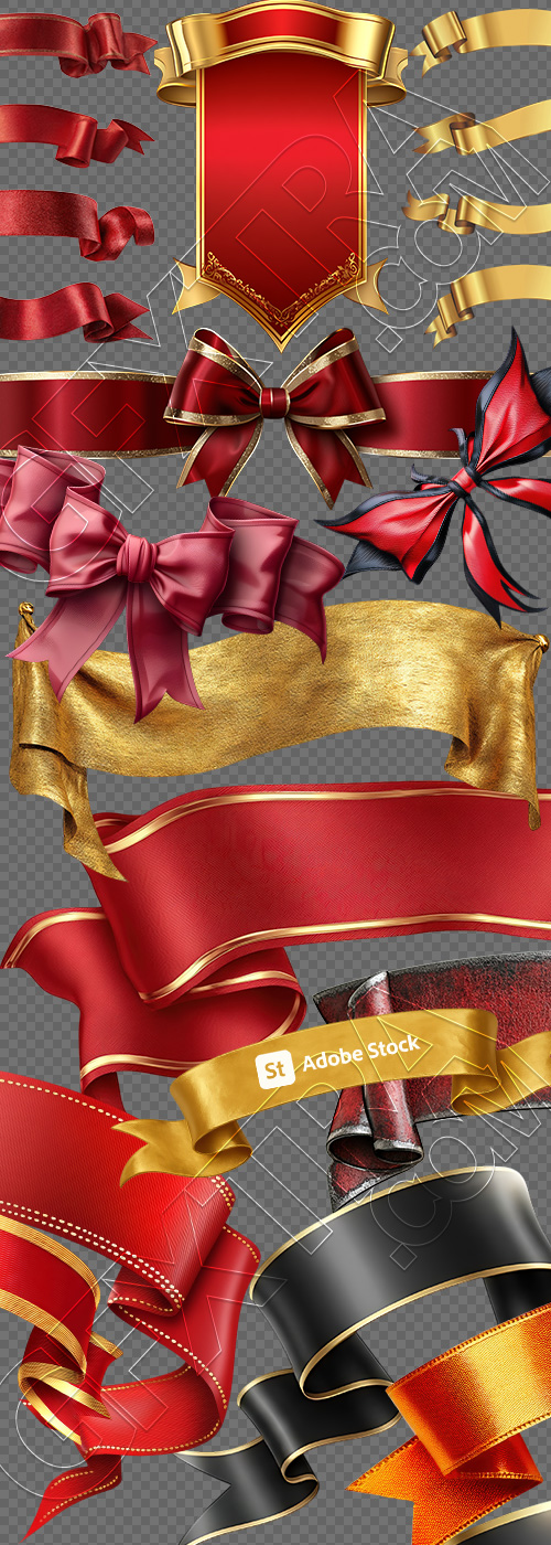 Premium Ribbon Banners 28xPNG Premium Ribbon Banners 28xPNG