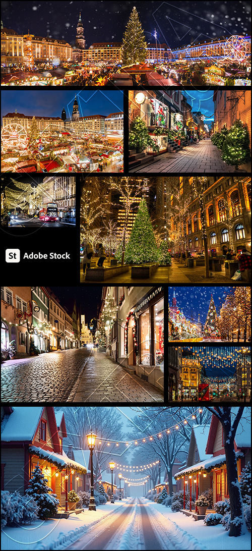 Christmas Nights in Famous Cities 28xJPEG Christmas Nights in Famous Cities 28xJPEG