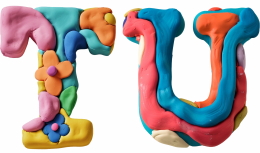 3D Clay Playdough Alphabet & Numbers PNG