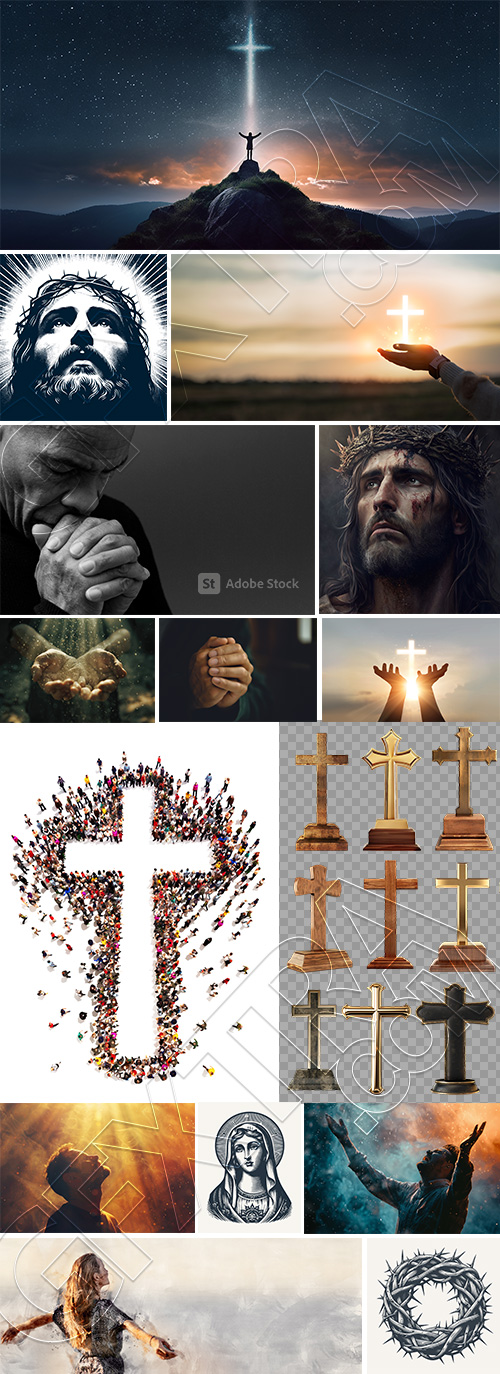 Christianity, Faith and Pray 31xJPEG, 4xPNG, 6xAI
