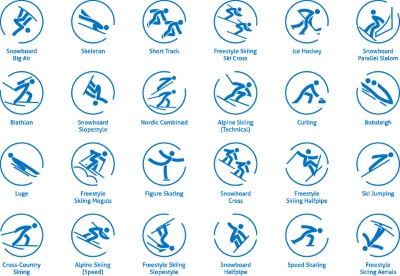 Winter Sports Templates, Badgets & Logos 26xAI