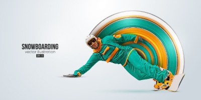 Winter Sports Templates, Badgets & Logos 26xAI