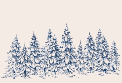 Winter Landscape Sketches 25xAI