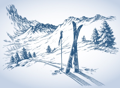 Winter Landscape Sketches 25xAI