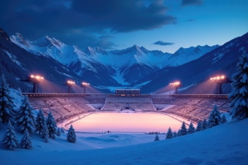 Winter Sport Backgrounds 25xJPG