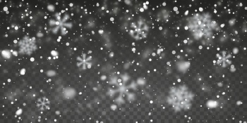 Falling Snowflakes on Transparent Backgrounds 44xAI