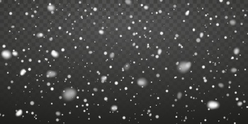 Falling Snowflakes on Transparent Backgrounds 44xAI
