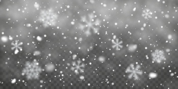 Falling Snowflakes on Transparent Backgrounds 44xAI