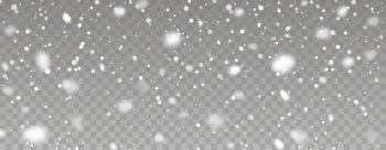 Falling Snowflakes on Transparent Backgrounds 44xAI