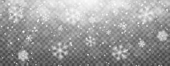 Falling Snowflakes on Transparent Backgrounds 44xAI