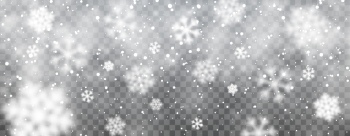 Falling Snowflakes on Transparent Backgrounds 44xAI