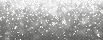 Falling Snowflakes on Transparent Backgrounds 44xAI