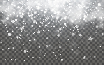 Falling Snowflakes on Transparent Backgrounds 44xAI