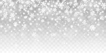 Falling Snowflakes on Transparent Backgrounds 44xAI