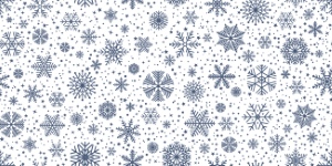 Seamless Patterns with Snowflakes 30xAI