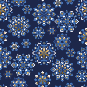 Seamless Patterns with Snowflakes 30xAI