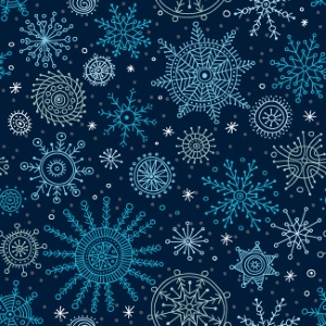 Seamless Patterns with Snowflakes 30xAI