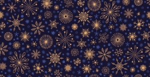 Seamless Patterns with Snowflakes 30xAI