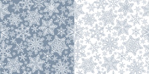 Seamless Patterns with Snowflakes 30xAI