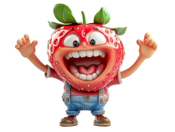 3D Illustrated Funny Cartoon Style Veggies 33xPNG