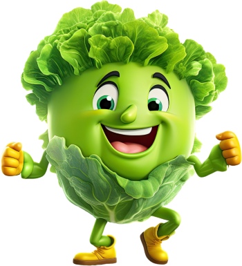 3D Illustrated Funny Cartoon Style Veggies 33xPNG