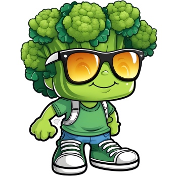 3D Illustrated Funny Cartoon Style Veggies 33xPNG