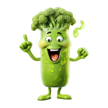 3D Illustrated Funny Cartoon Style Veggies 33xPNG