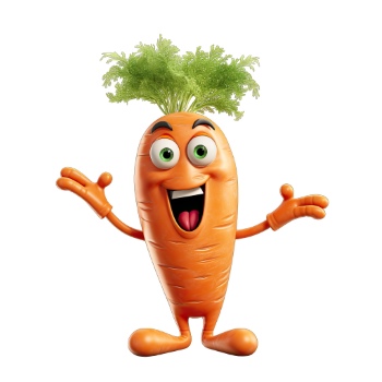 3D Illustrated Funny Cartoon Style Veggies 33xPNG