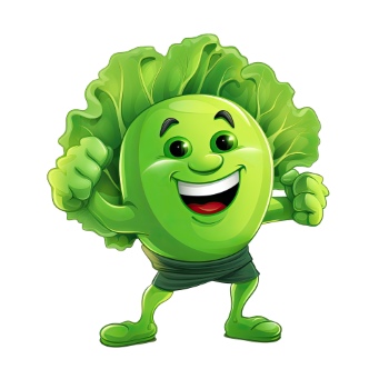 3D Illustrated Funny Cartoon Style Veggies 33xPNG