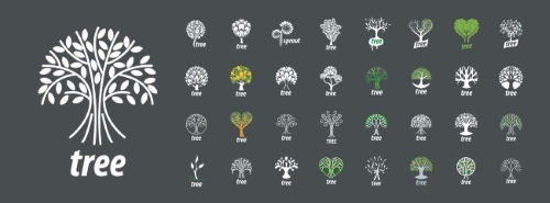 Tree Logos & Design Elements #2, 25xAI Tree Logos & Design Elements #2, 25xAI