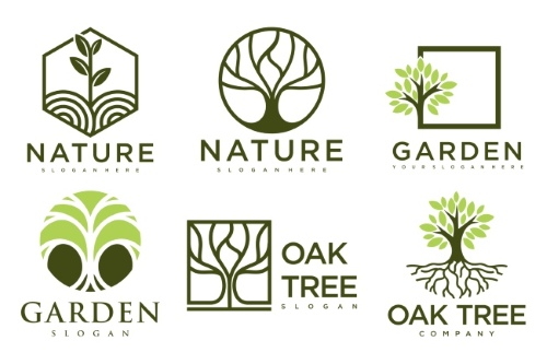 Tree Logos & Design Elements #2, 25xAI Tree Logos & Design Elements #2, 25xAI
