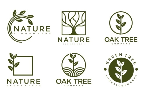 Tree Logos & Design Elements #2, 25xAI Tree Logos & Design Elements #2, 25xAI