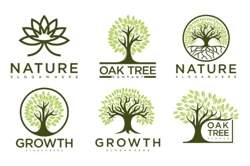 Tree Logos & Design Elements #2, 25xAI Tree Logos & Design Elements #2, 25xAI