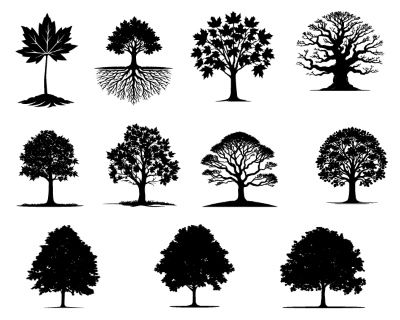 Tree Logos & Design Elements #3, 25xAI Tree Logos & Design Elements #3, 25xAI