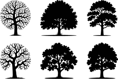 Tree Logos & Design Elements #3, 25xAI Tree Logos & Design Elements #3, 25xAI