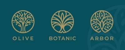 Olive Tree Design Elements #2, 25xAI