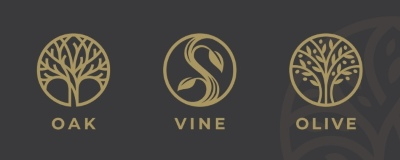 Olive Tree Design Elements #2, 25xAI