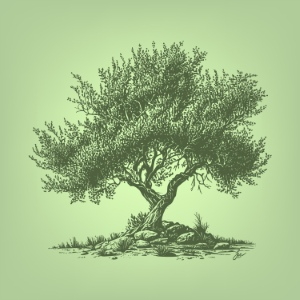 Olive Tree Design Elements #2, 25xAI