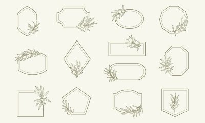 Olive Tree Design Elements #3, 25xAI Olive Tree Design Elements #3, 25xAI
