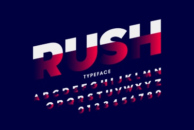 Fast Motion Effected Alphabets & Numbers 31xAI