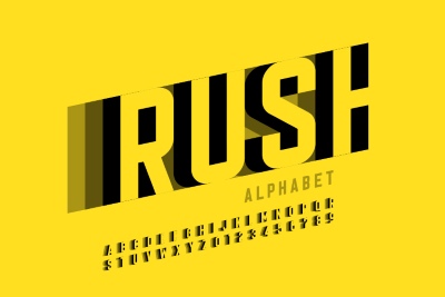 Fast Motion Effected Alphabets & Numbers 31xAI