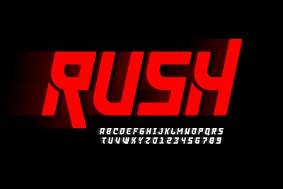 Fast Motion Effected Alphabets & Numbers 31xAI