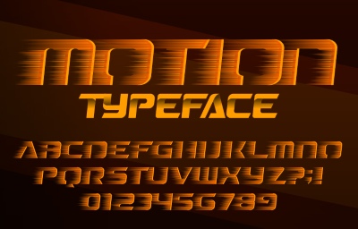 Fast Motion Effected Alphabets & Numbers 31xAI