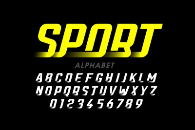 Fast Motion Effected Alphabets & Numbers 31xAI