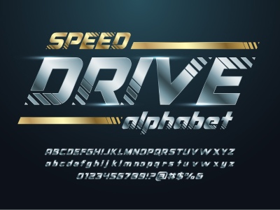 Fast Motion Effected Alphabets & Numbers 31xAI