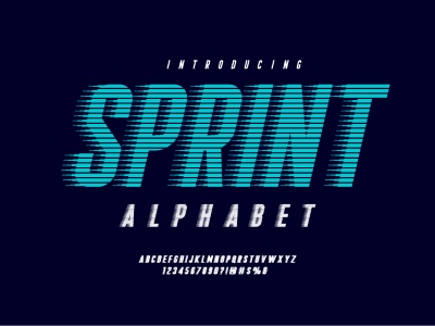 Fast Motion Effected Alphabets & Numbers 31xAI